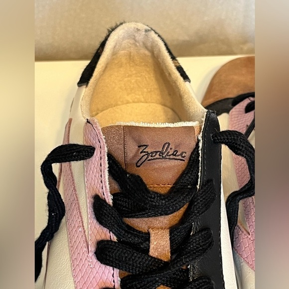 ZODIAC FAYE RETRO Dyed calf hair leather Fashion Sneakers Shoes Funky Punk Sz 10 - Picture 8 of 13